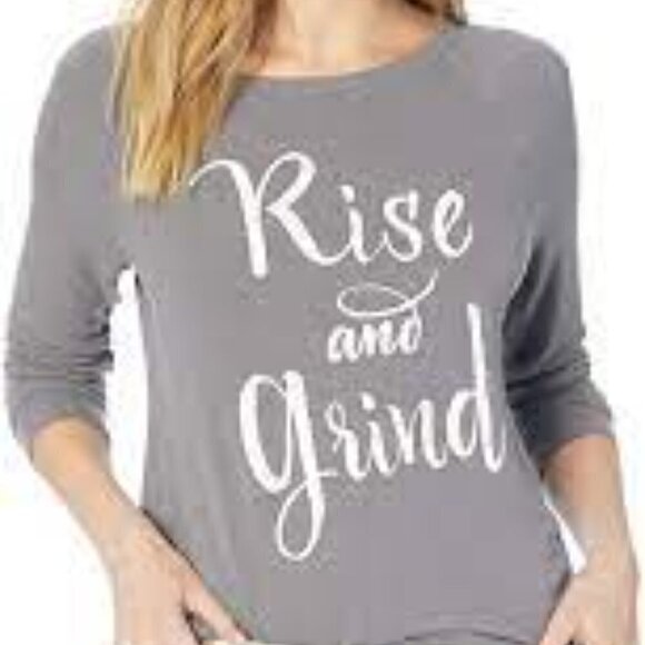 PJ Salvage Rise and Grind Sweatshirt, Grey, Sz M - Picture 1 of 12